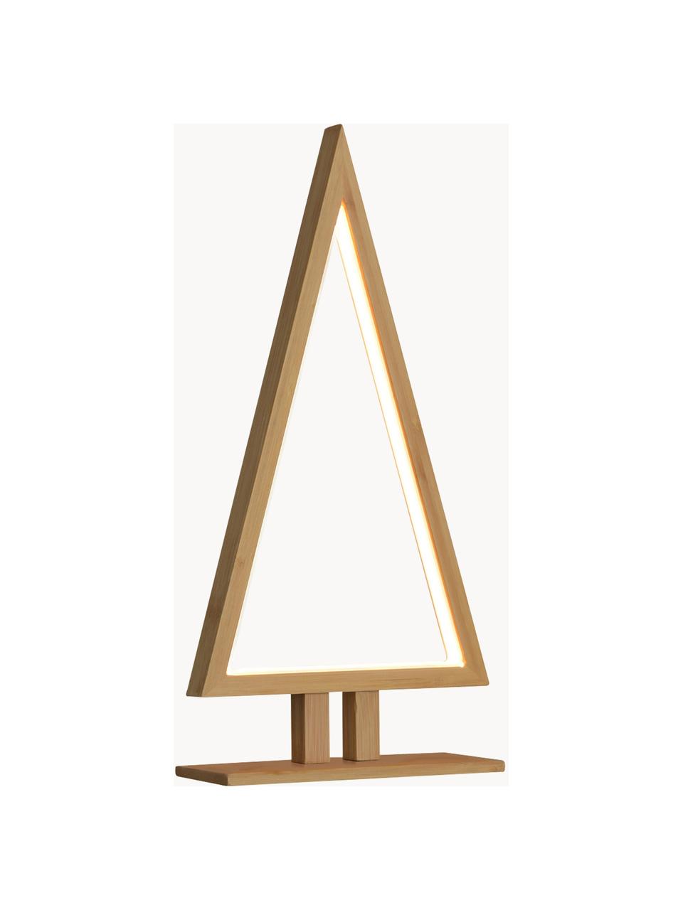 Décoration lumineuse LED Pine, haut. 38 cm, Bambou, larg. 20 x haut. 38 cm