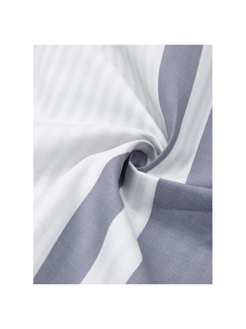 Perkálový oboustranný povlak na polštář z organické bavlny Kinsley, 2 ks, Modrá, bílá, Š 40 cm, D 80 cm