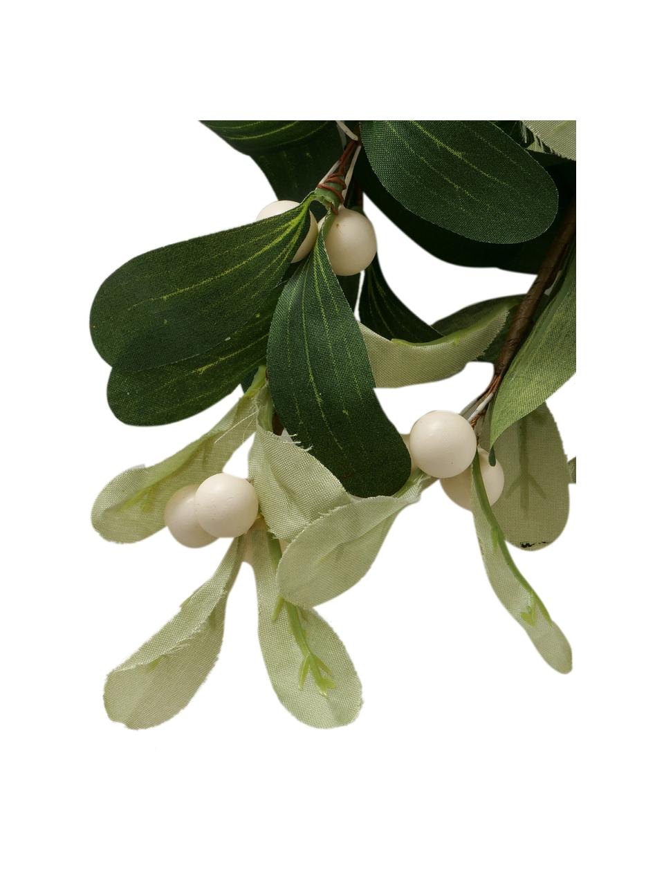 Závěsná dekorace Mistletoe, Polyethylen, Zelená, červená, bílá, Š 22 cm, V 28 cm