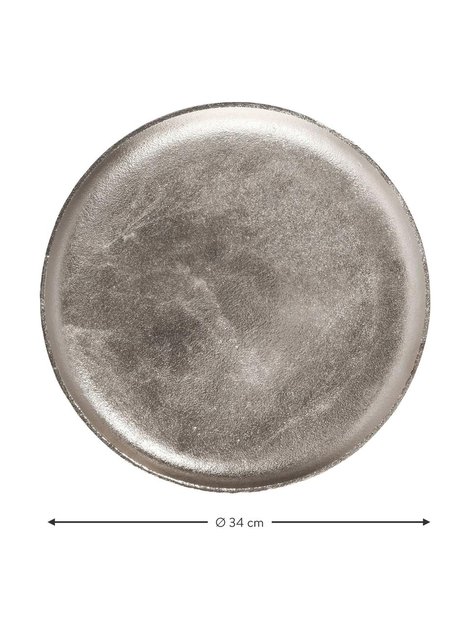 Deko-Tablett Bintel, Aluminium, Aluminium, Ø 34 cm