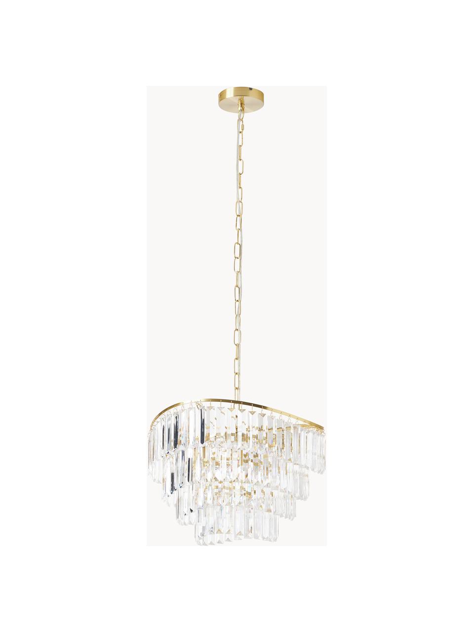 Lustre Eleanor, Transparent, doré, Ø 45 x haut. 32 cm