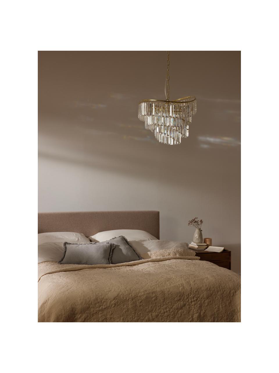 Lustre Eleanor, Transparent, doré, Ø 45 x haut. 32 cm