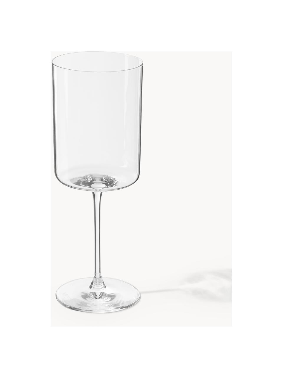 Sklenice na bílé víno z křišťálového skla Xavia, 4 ks, Křišťál, Transparentní, Ø 7 cm, V 20 cm, 340 ml
