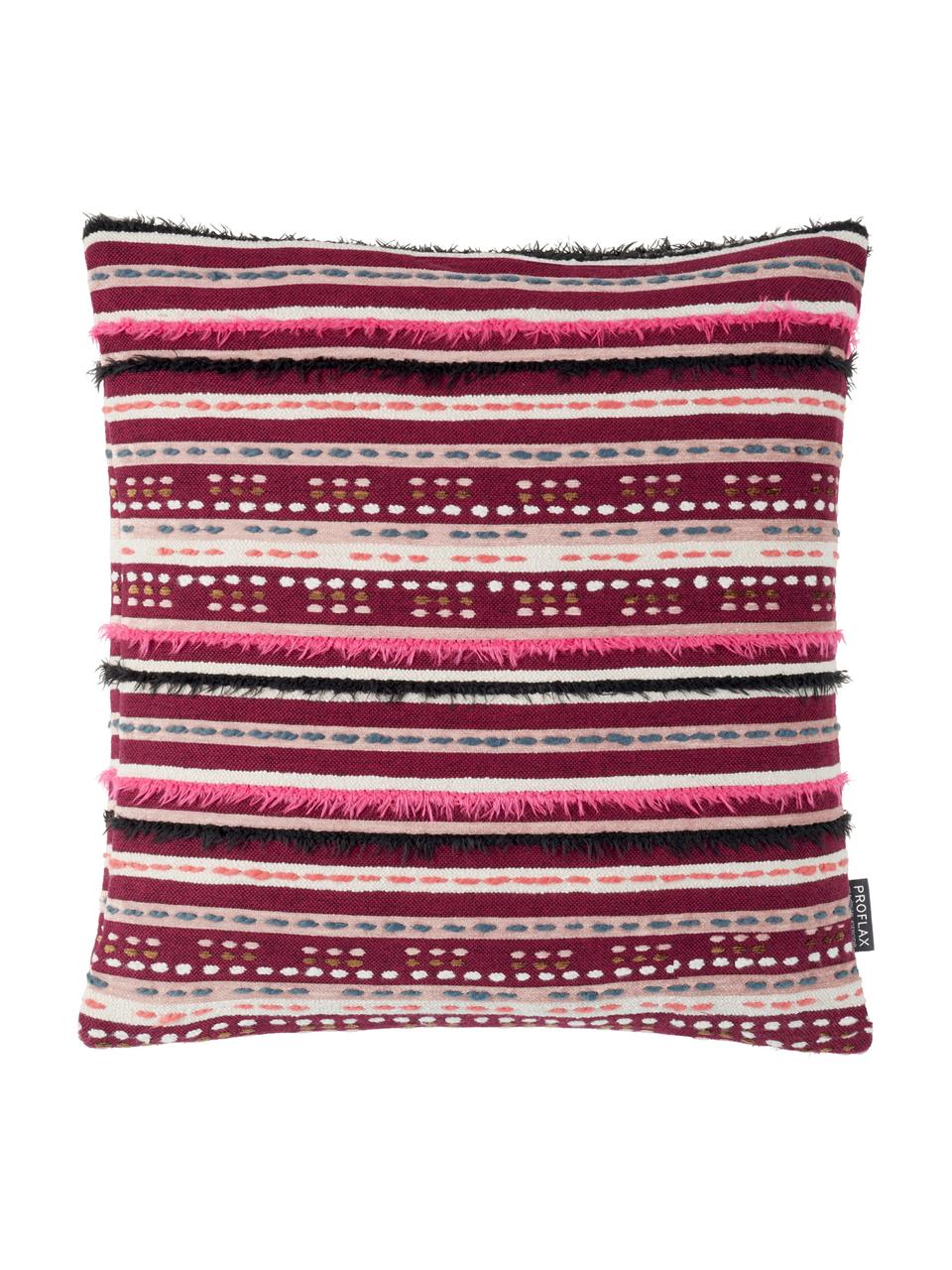 Housse de coussin 45x45 Camino, Rouge, multicolore