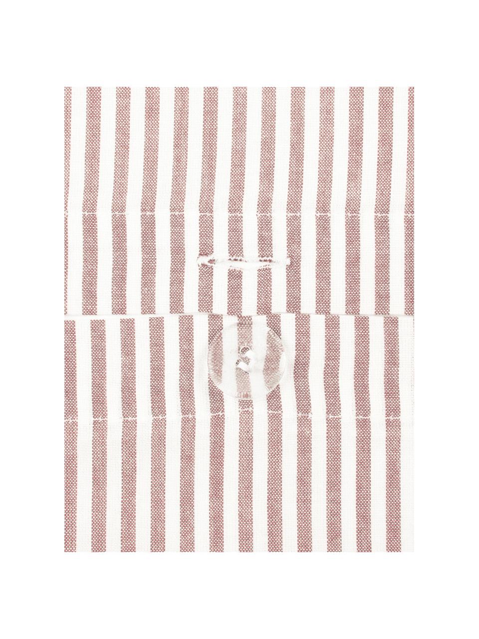 Pościel z bawełny Ellie, Biały, czerwony, 200 x 200 cm + 2 poduszki 80 x 80 cm