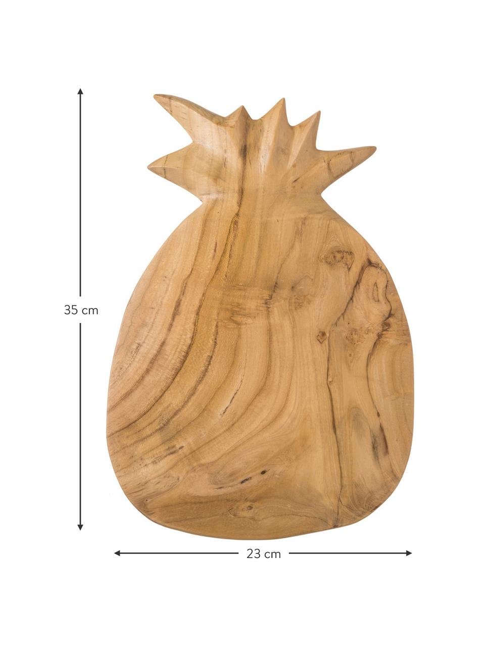 Tabla de cortar de madera de teca Pine, Madera de teca, Teca, L 35 x An 23 cm