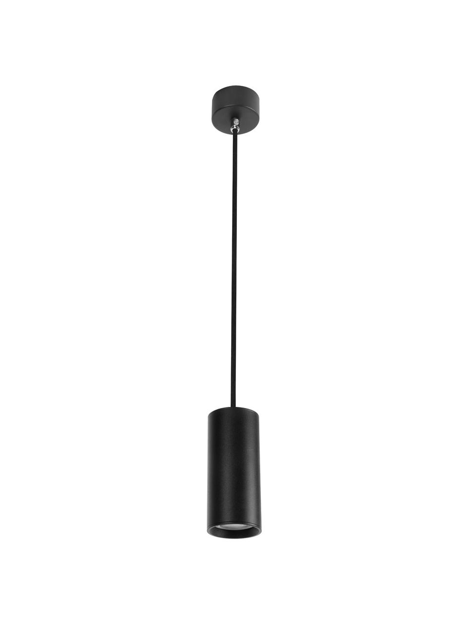 Petite suspension Aila, Noir, Ø 6 x haut. 20 cm