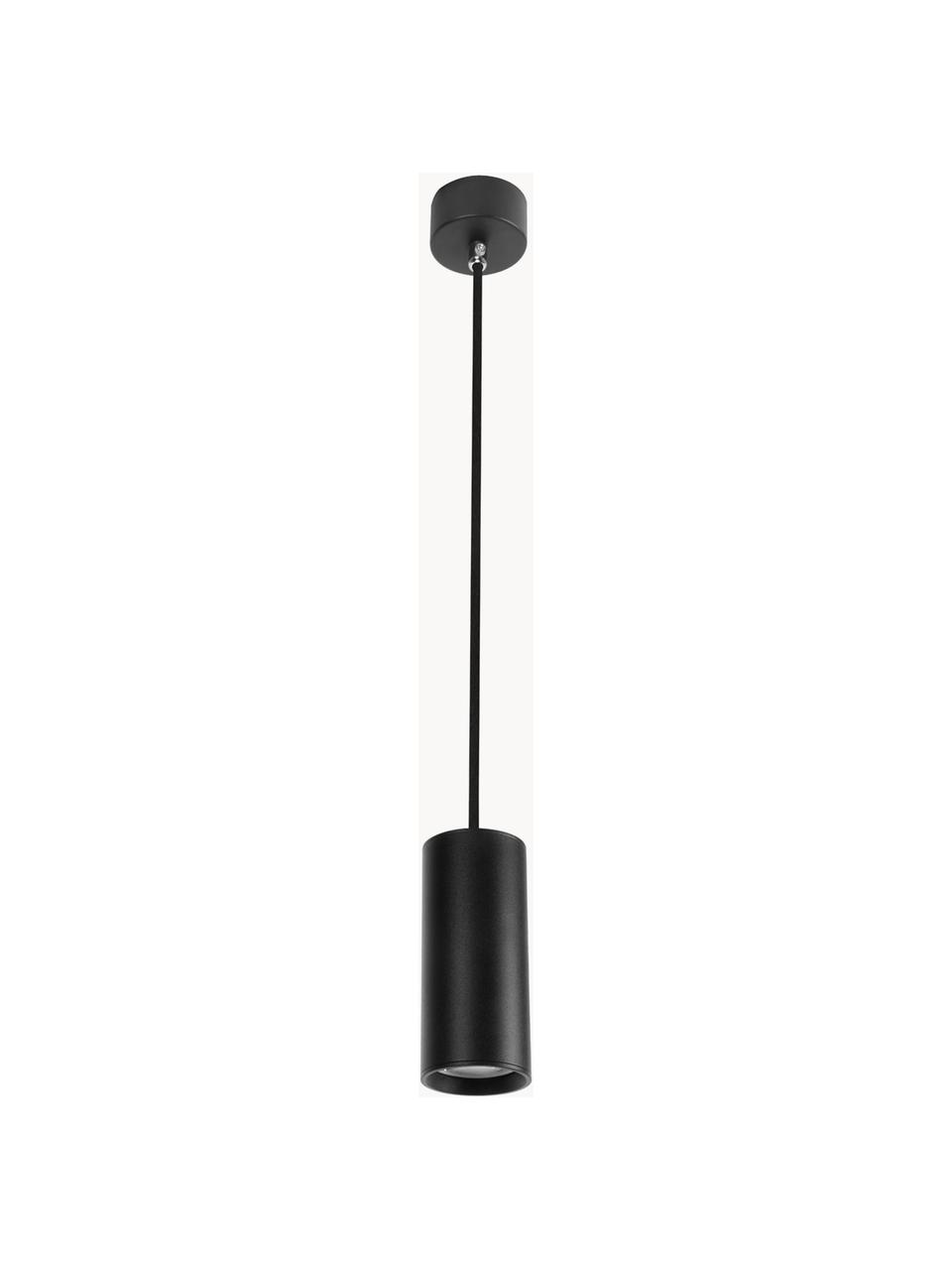 Petite suspension Aila, Noir, Ø 6 x haut. 20 cm