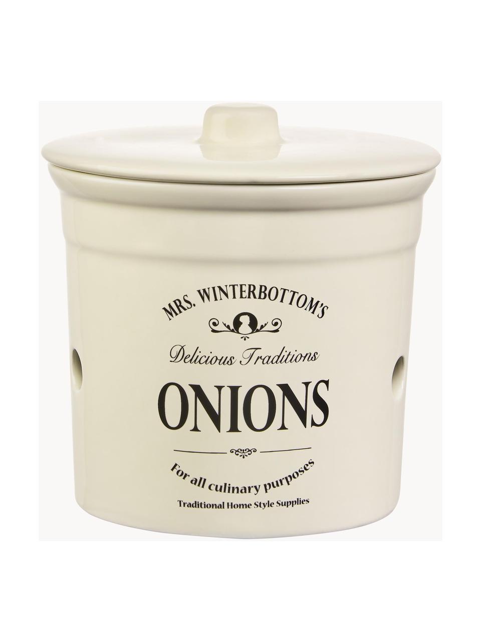 Úložná dóza Mrs Winterbottoms Onions, Kamenina, Onions, Ø 17 x V 18 cm