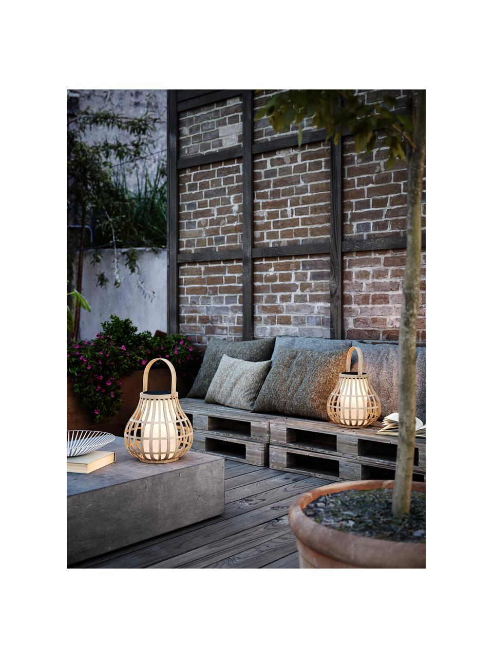 Zewnętrzna lampa solarna Leo To-Go, Jasny beżowy, biały, Ø 30 x W 30 cm