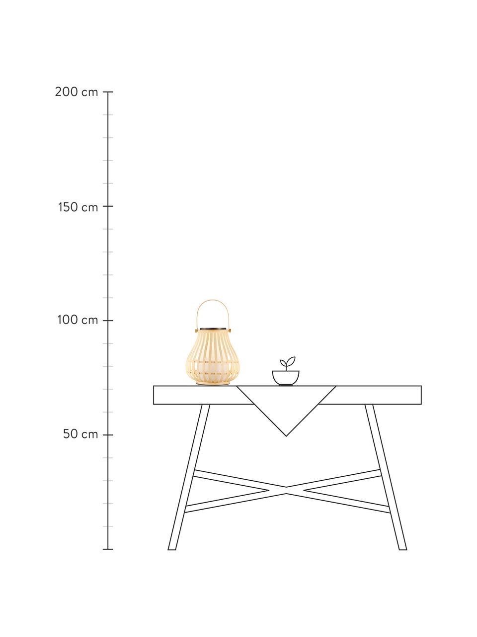 Solární venkovní svítidlo Leo To-Go, Světle béžová, bílá, Ø 30 cm, V 30 cm