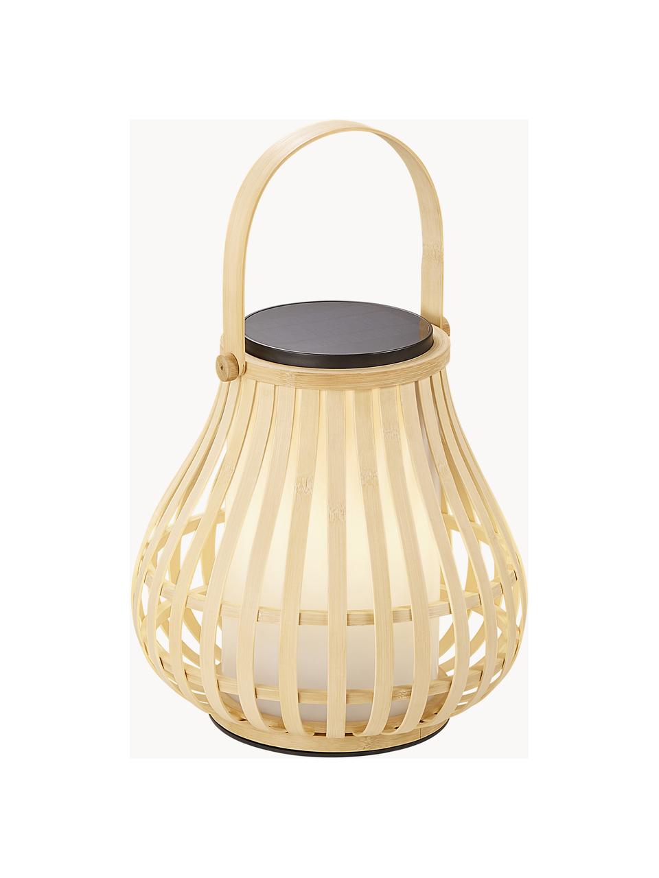 Outdoor solar lamp Leo To-Go, Diffuser: kunststof, Lichtbeige, wit, Ø 30 x H 30 cm