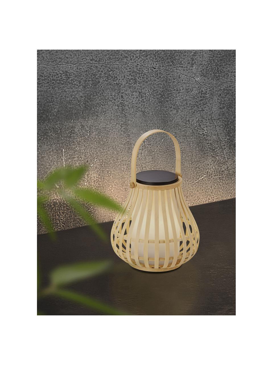 Outdoor solar lamp Leo To-Go, Diffuser: kunststof, Lichtbeige, wit, Ø 30 x H 30 cm