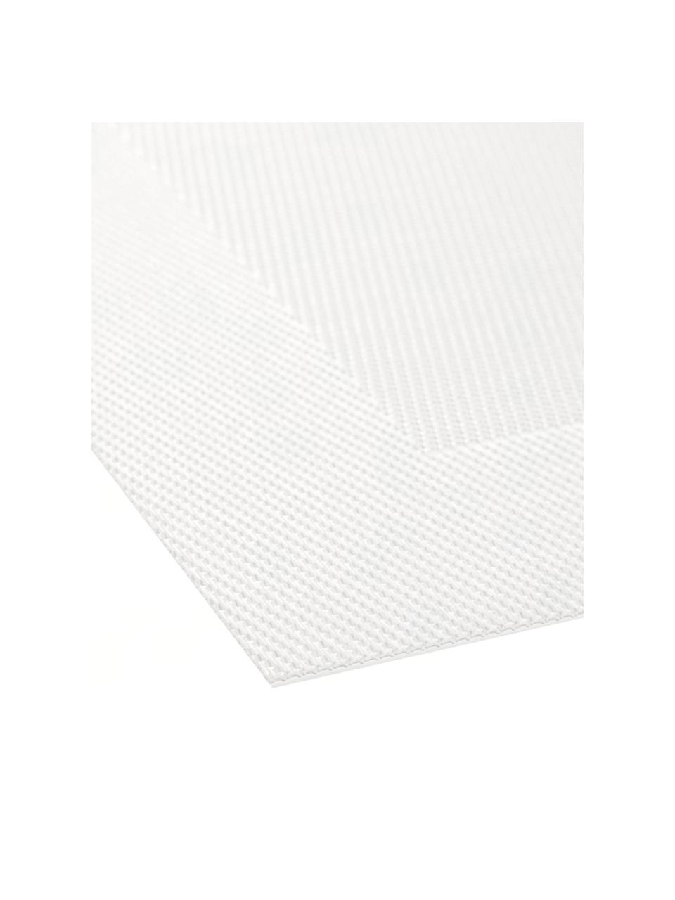 Kunststoffen placemats Trefl, 2 stuks, Kunststof, Parelmoer, B 33 x L 46 cm