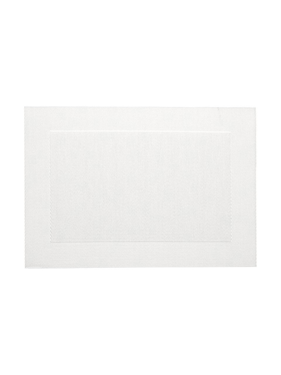 Kunststoffen placemats Trefl, 2 stuks, Kunststof, Parelmoer, B 33 x L 46 cm
