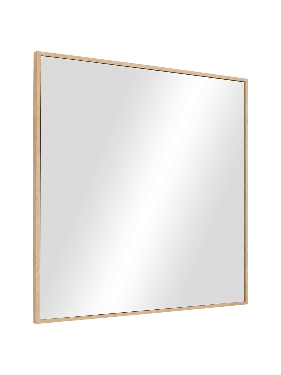 Lustro ścienne z ramą z drewna dębowego Avery, Drewno dębowe, S 55 x W 55 cm