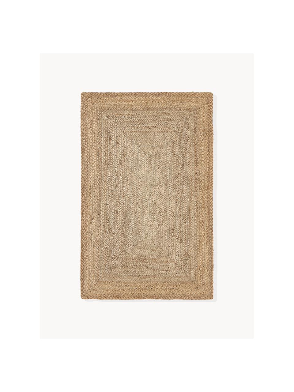 Handgefertigter Jute-Teppich Sharmila, 100 % Jute, Braun, B 60 x L 90 cm (Grösse XXS)