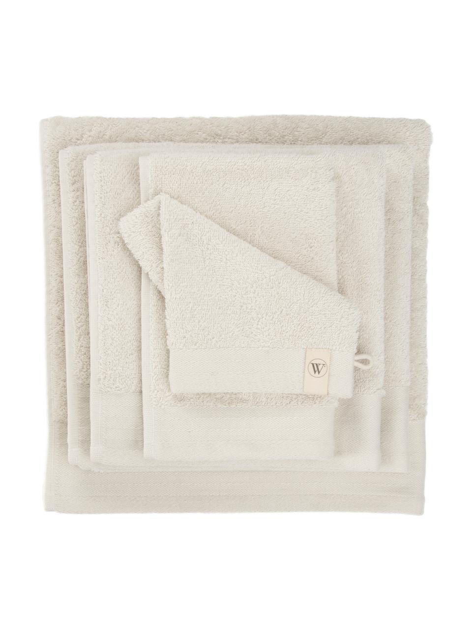 Guanto da bagno Soft Cotton 2 pz, Beige chiaro, Larg. 16 x Lung. 21 cm