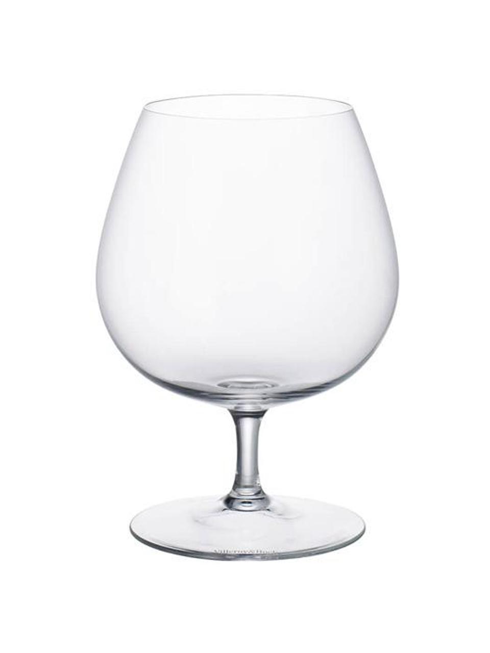 Bicchiere da cognac Purismo 4 pz, Vetro, Trasparente, Ø 7 x Alt. 13 cm, 470 ml