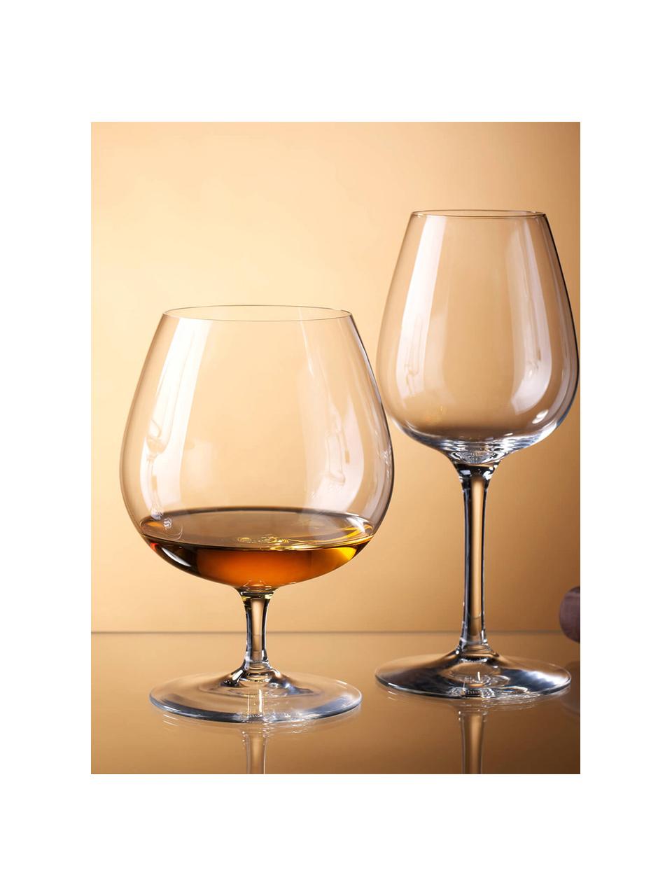 Bicchiere da cognac Purismo 4 pz, Vetro, Trasparente, Ø 7 x Alt. 13 cm, 470 ml