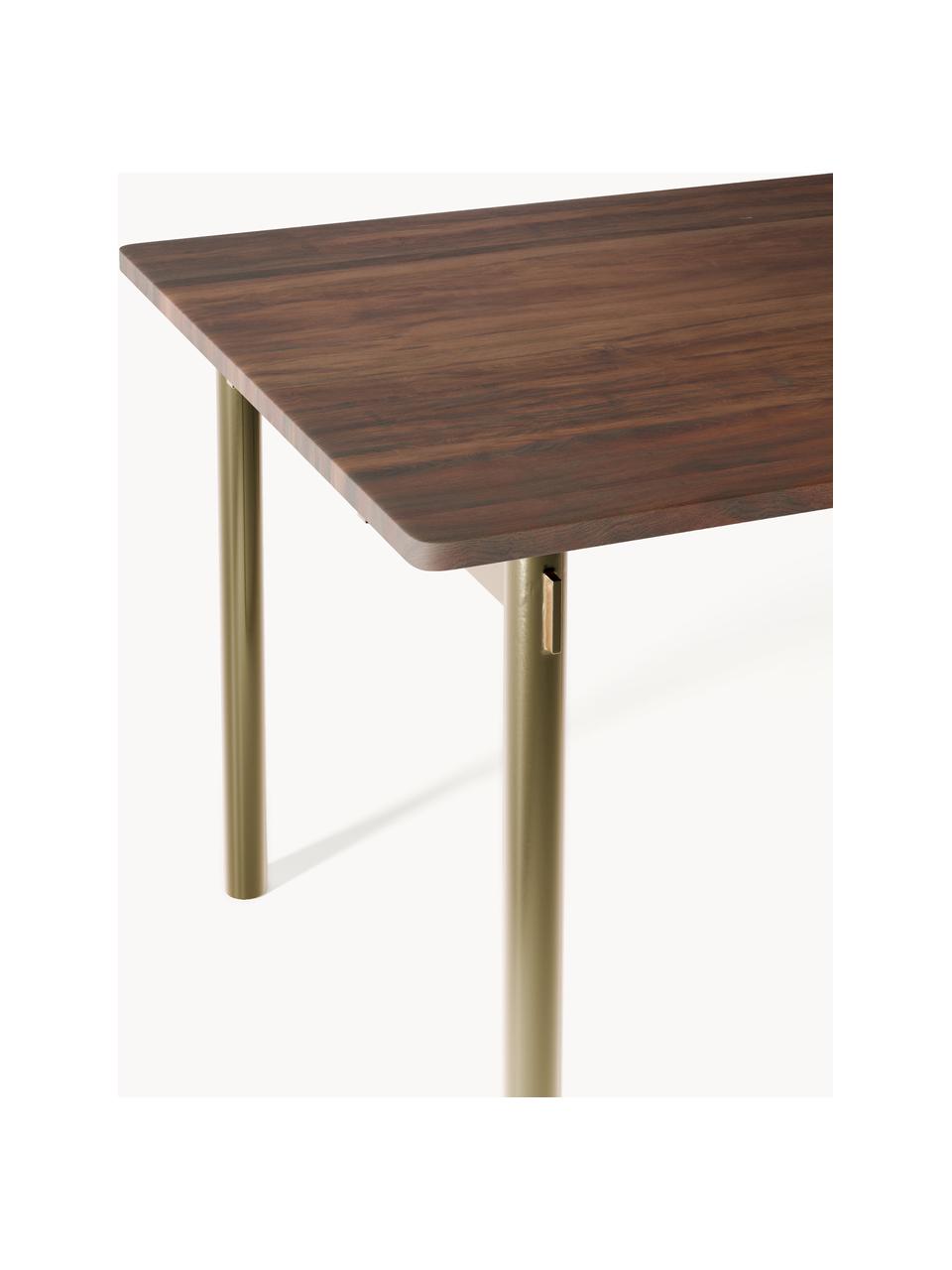 Jídelní stůl Mavi, v různých velikostech, Akáciové dřevo, zlatá, Š 180 cm, H 90 cm
