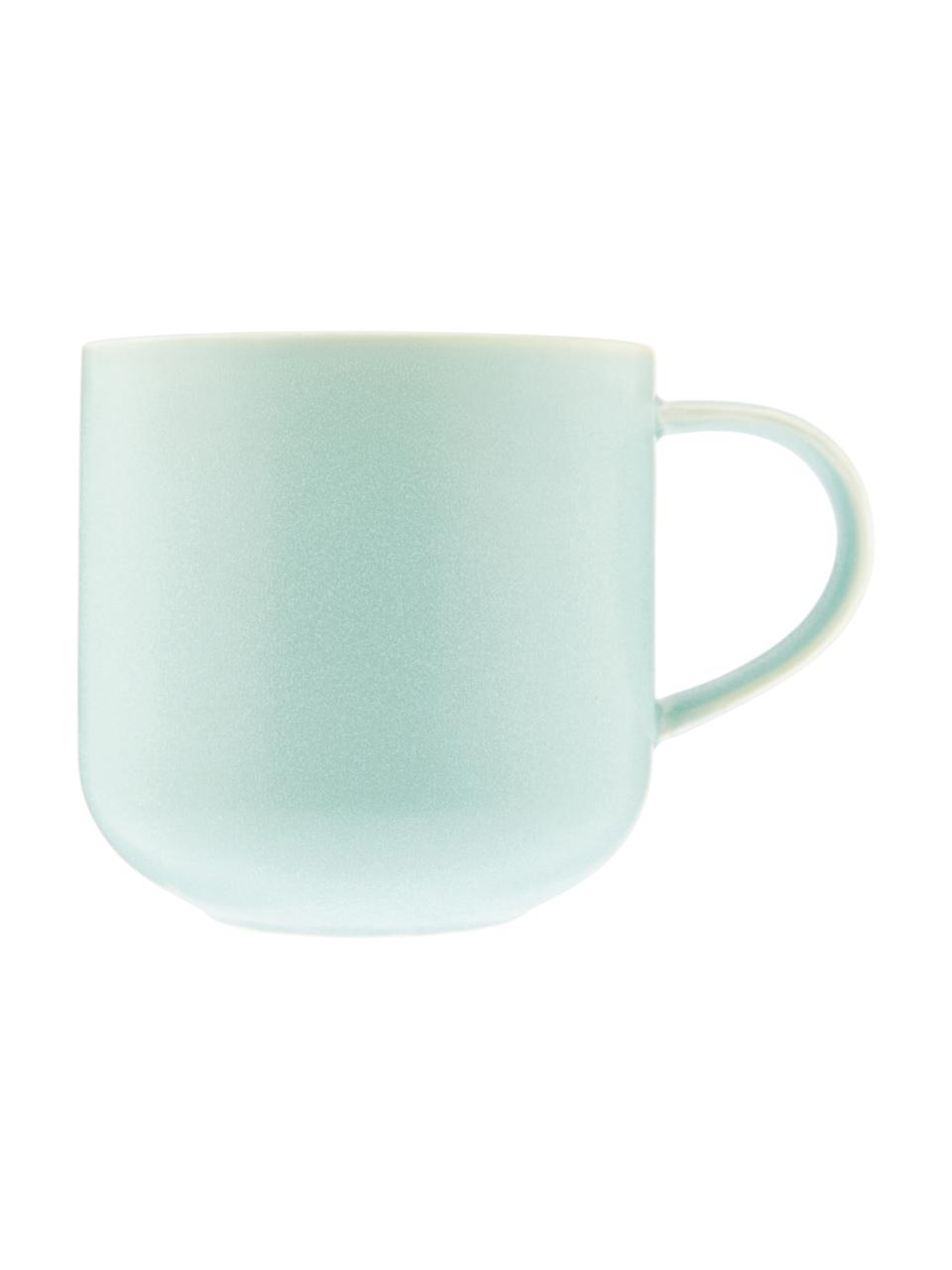 Tasses en porcelaine mouchetées brun et vert menthe Coppa, 2 pièces, Tons vert menthe