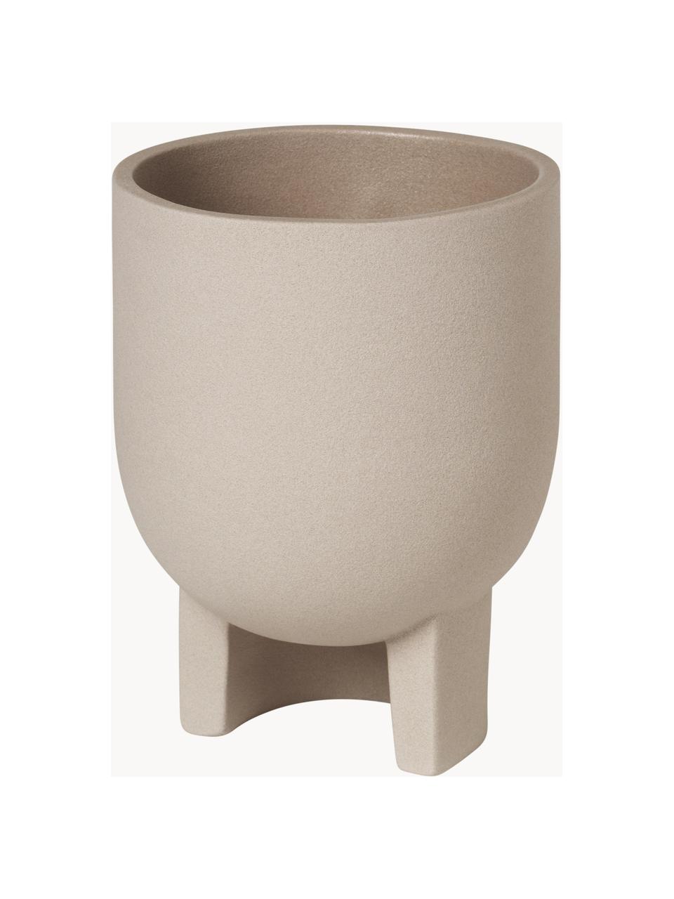 Cache-pot Serene, Terracotta, Beige, Ø 12 x haut. 16 cm