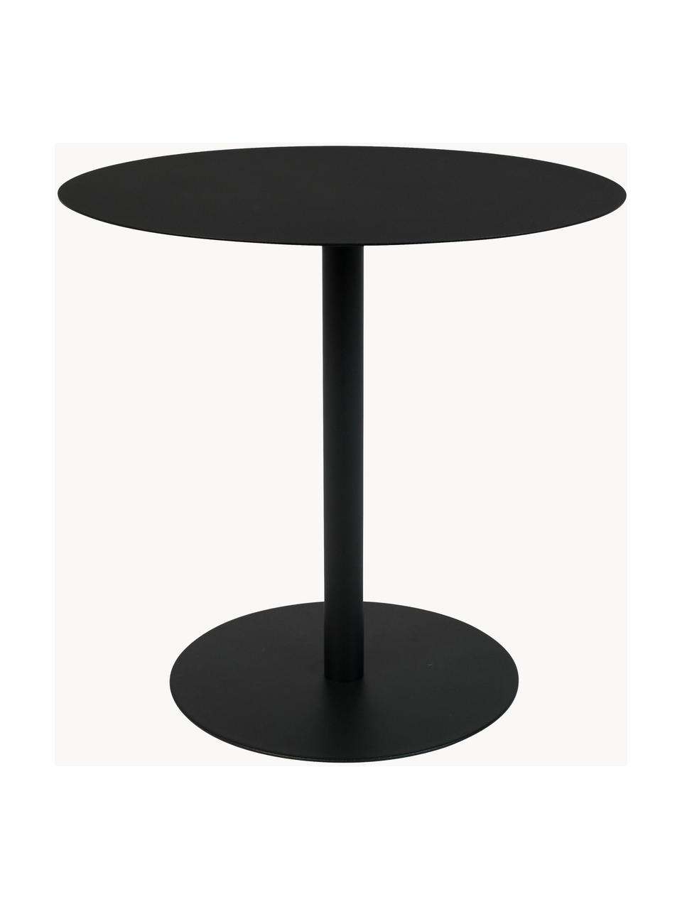 Table d'appoint en métal Snow, Métal, revêtement par poudre, Noir, Ø 35 x haut. 45 cm