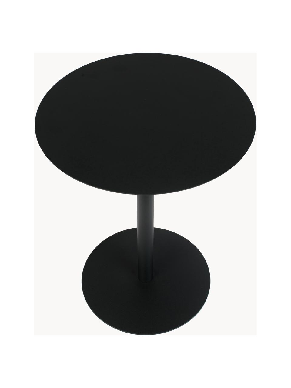 Table d'appoint en métal Snow, Métal, revêtement par poudre, Noir, Ø 35 x haut. 45 cm