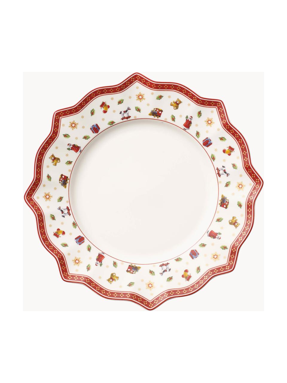 Assiettes plates Toy's Delight, 2 pièces, Porcelaine Premium, Blanc, rouge, Ø 29 cm