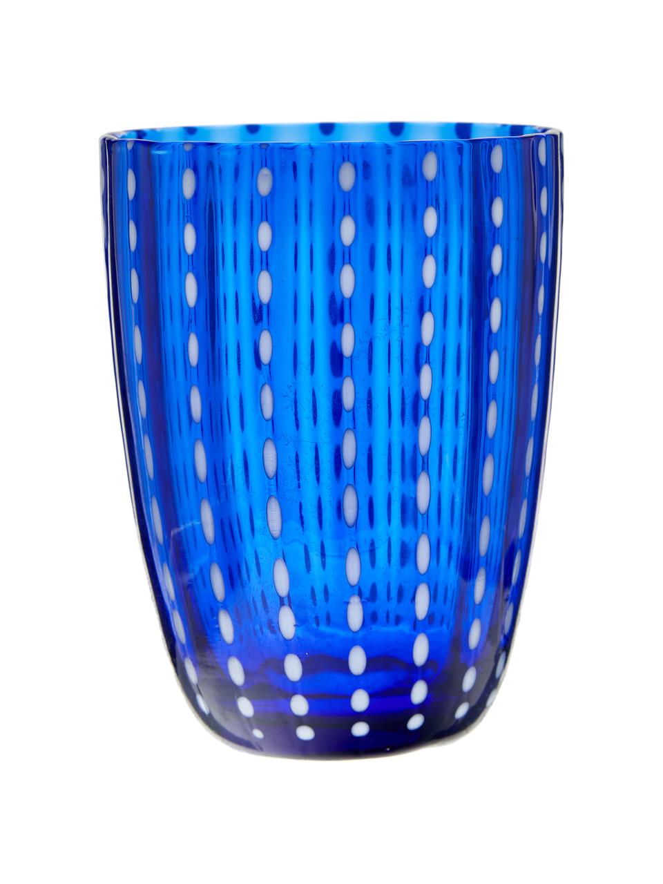 Vasos de colores Kalahari, 6 uds., Vidrio, Multicolor, Ø 9 x Al 11 cm