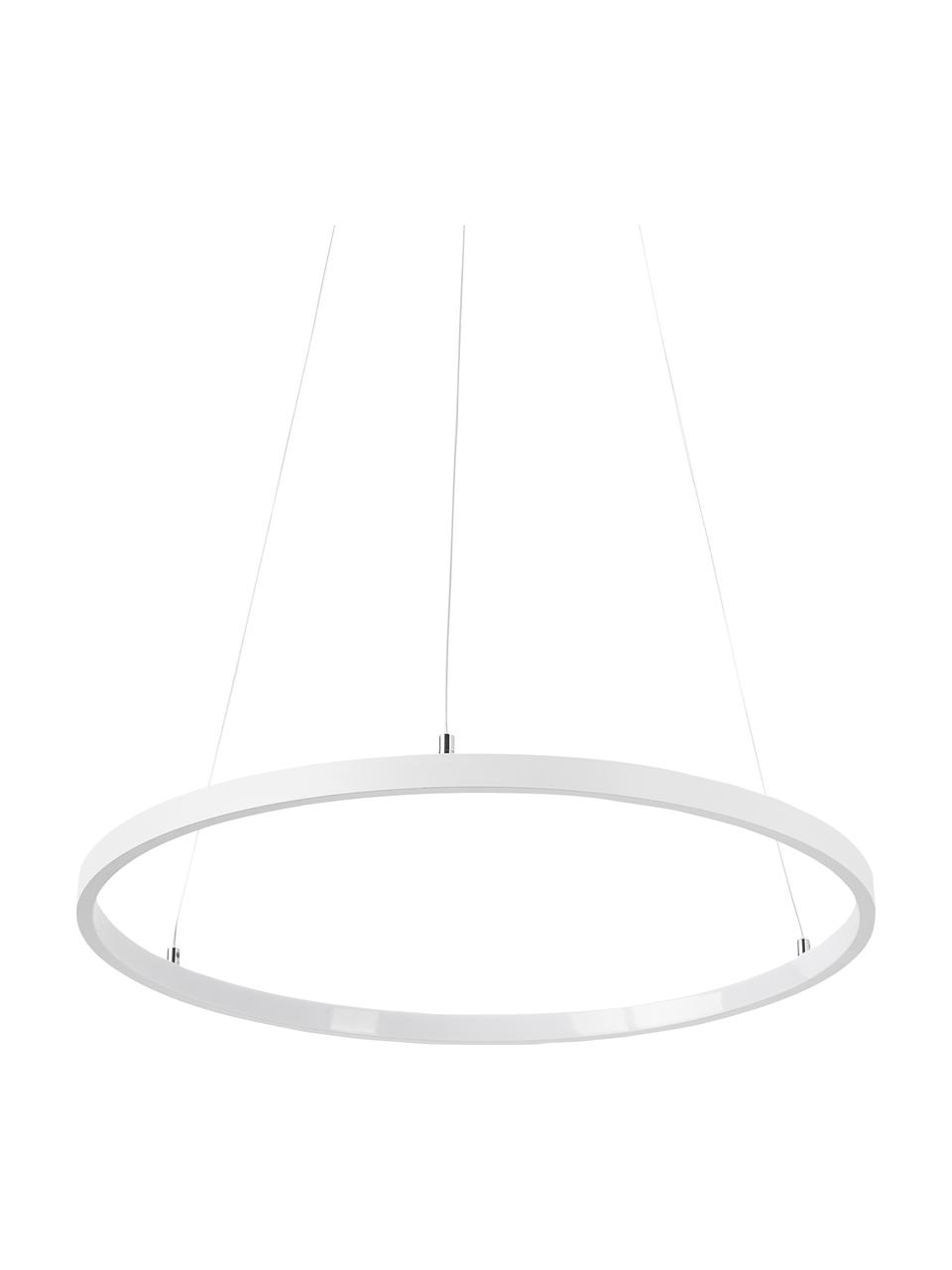 Závesná LED lampa Breda, Biela, Ø 50 x V 150 cm