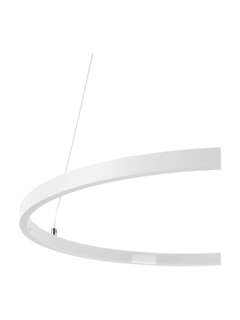Lámpara de techo LED Breda, Pantalla: metal recubierto, Anclaje: metal recubierto, Cable: plástico, Blanco, Ø 50 x Al 150 cm