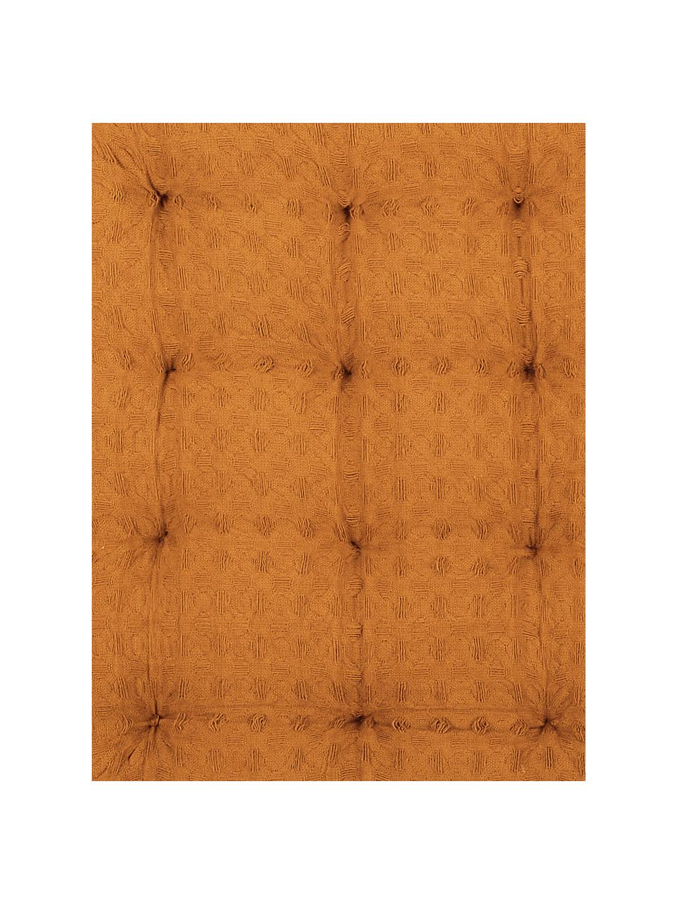 Poduszka na siedzisko z piki Gopher, Tapicerka: 100% bawełna, Musztardowy, S 40 x D 40 cm