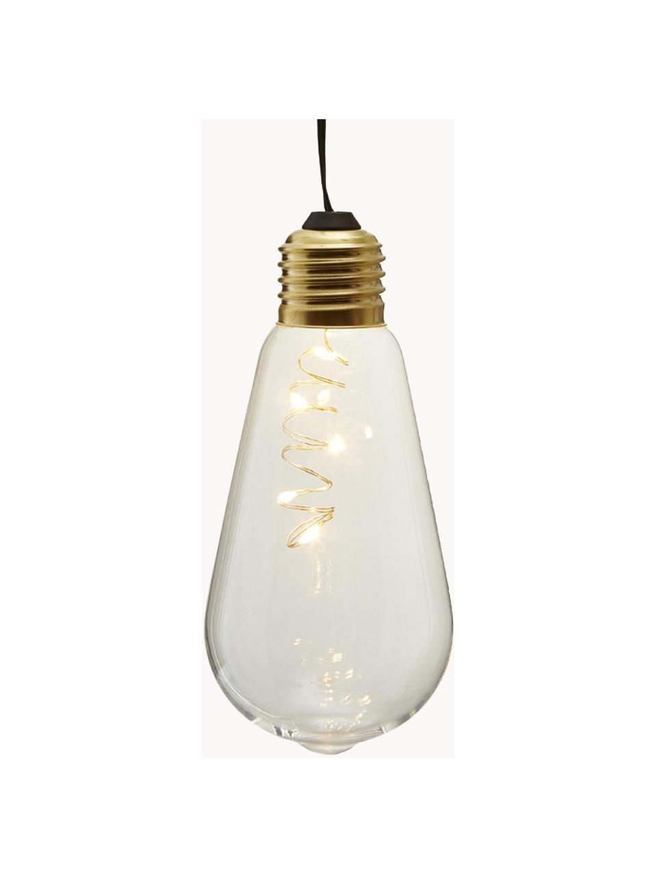 Lampadina decorativa a LED Glow 2 pz, Paralume: vetro, Ottonato, trasparente, Ø 6 x Alt. 13 cm