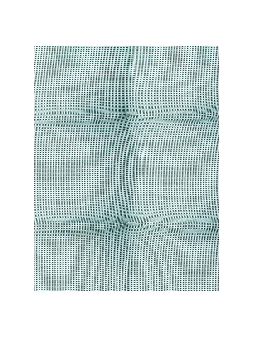 Zweifarbig gewebtes Outdoor-Sitzkissen St. Maxime, 100% Polyester, Mintgrün, B 38 x L 38 cm