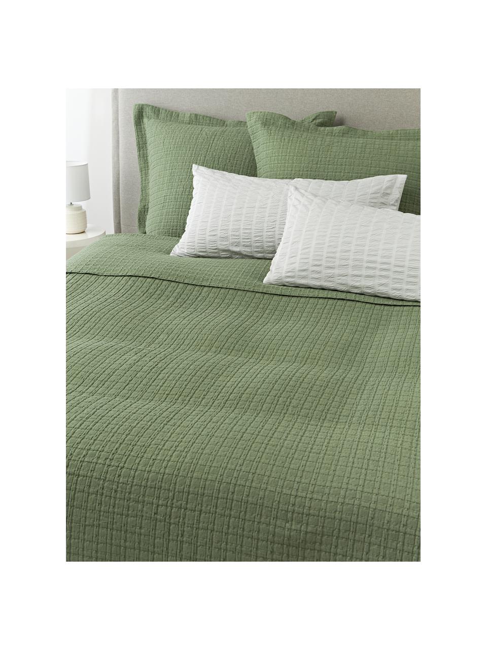 Copriletto in piqué waffle Orville, 100% cotone

Il materiale utilizzato in questo prodotto è testato per le sostanze nocive e certificato secondo l'OEKO-TEX Standard 100 - Textile by OEKO-TEX® , CITEVE, 4265CIT., Verde oliva, Larg. 180 x Lung. 250 cm (per letti da 140 x 200 cm)