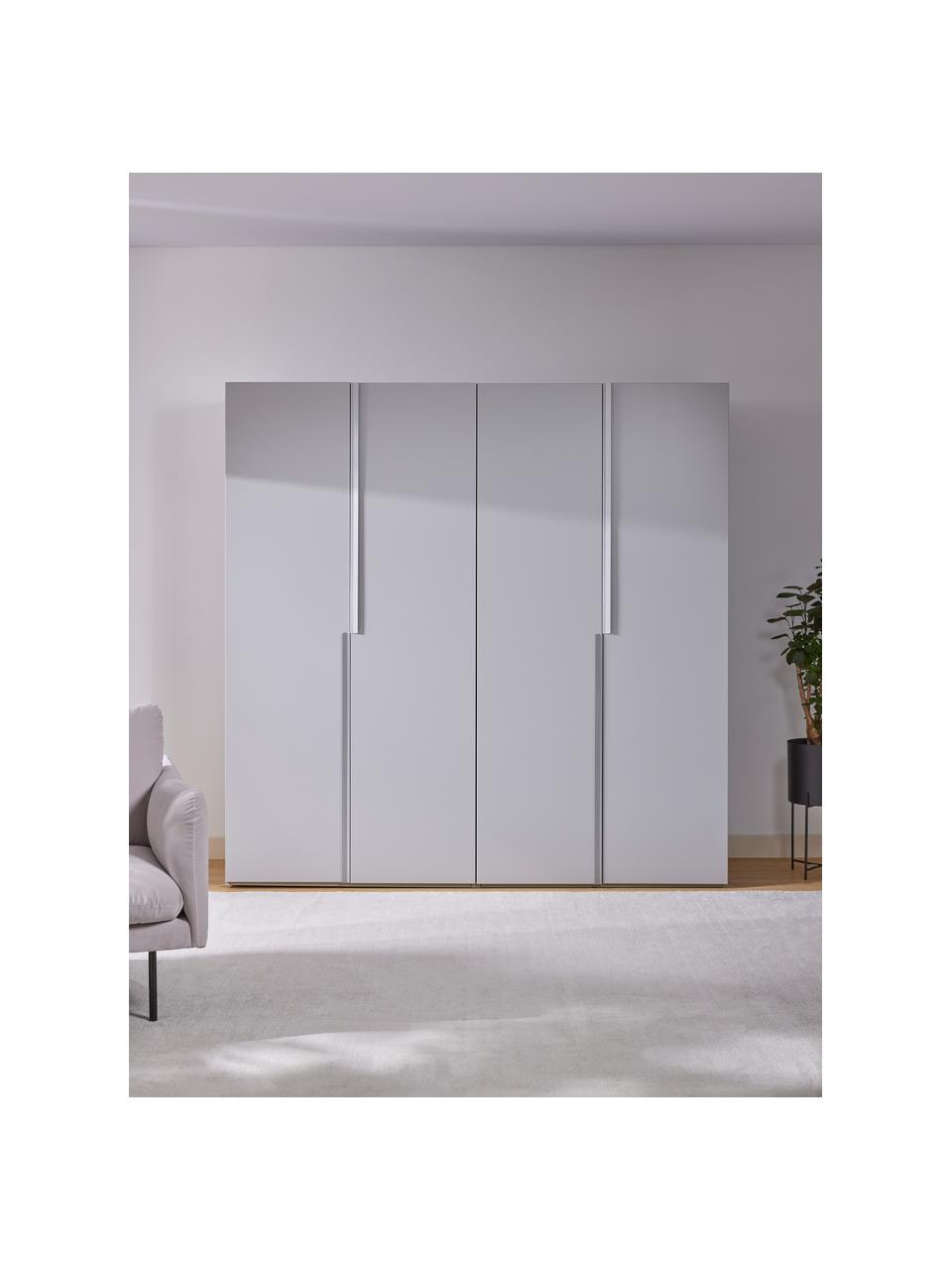 Modulárna šatníková skriňa Leon, šírka 200 cm, niekoľko variantov, Sivá, V 200 cm, Basic