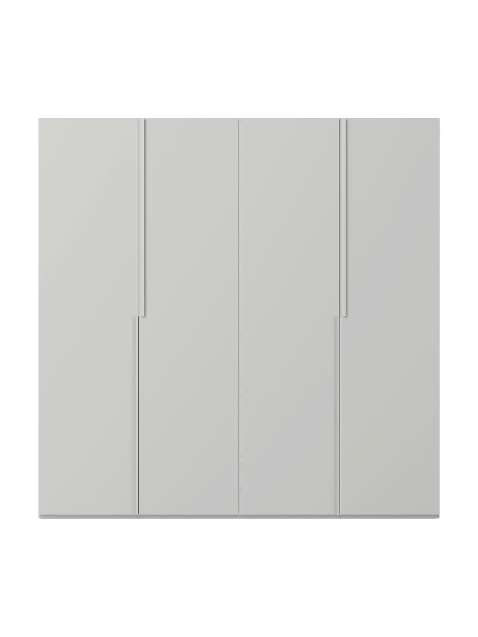 Modularer Drehtürenschrank Leon, 200 cm Breite, mehrere Varianten, Korpus: Spanplatte, FSC-zertifizi, Grau, Premium Interior, B 200 x H 236 cm