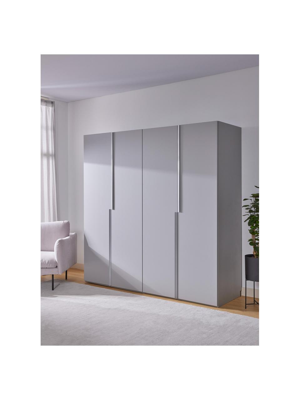 Armoire modulaire à portes battantes Leon, larg. 200 cm, plusieurs variantes, Gris clair, Basic Interior, larg. 200 x haut. 200 cm