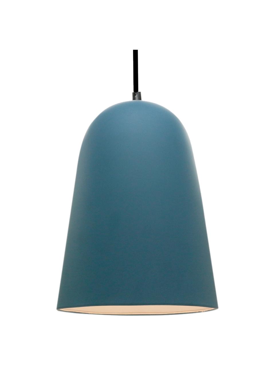 Lampa wisząca scandi YEP!, Niebieski petrol, Ø 17 x W 23 cm