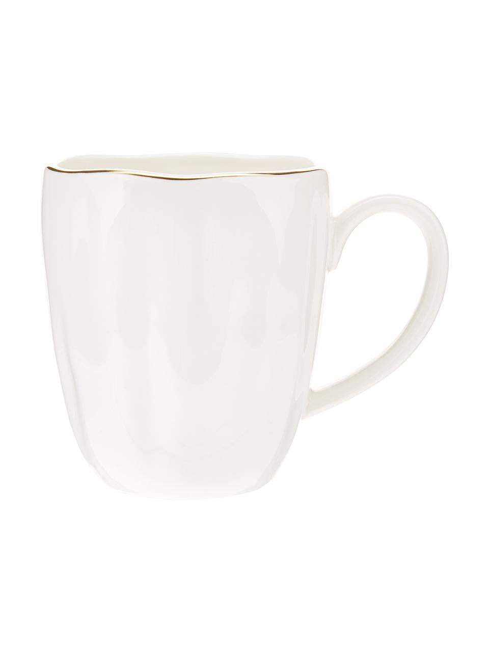 Tasse à thé porcelaine Sali, 2 pièces, Porcelaine, Blanc, Ø 9 x haut. 10 cm, 350 ml