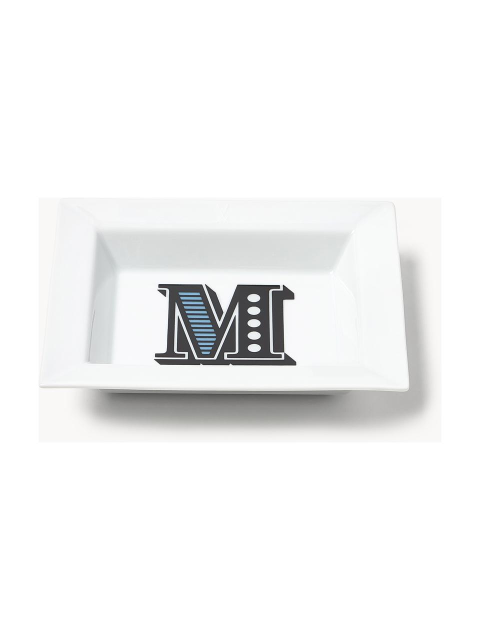 Westwing Collection x MEISSEN, handgefertigte Vide-Poche Initials mit Dekor, Porzellan, glasiert, M, B 16 x T 13 cm