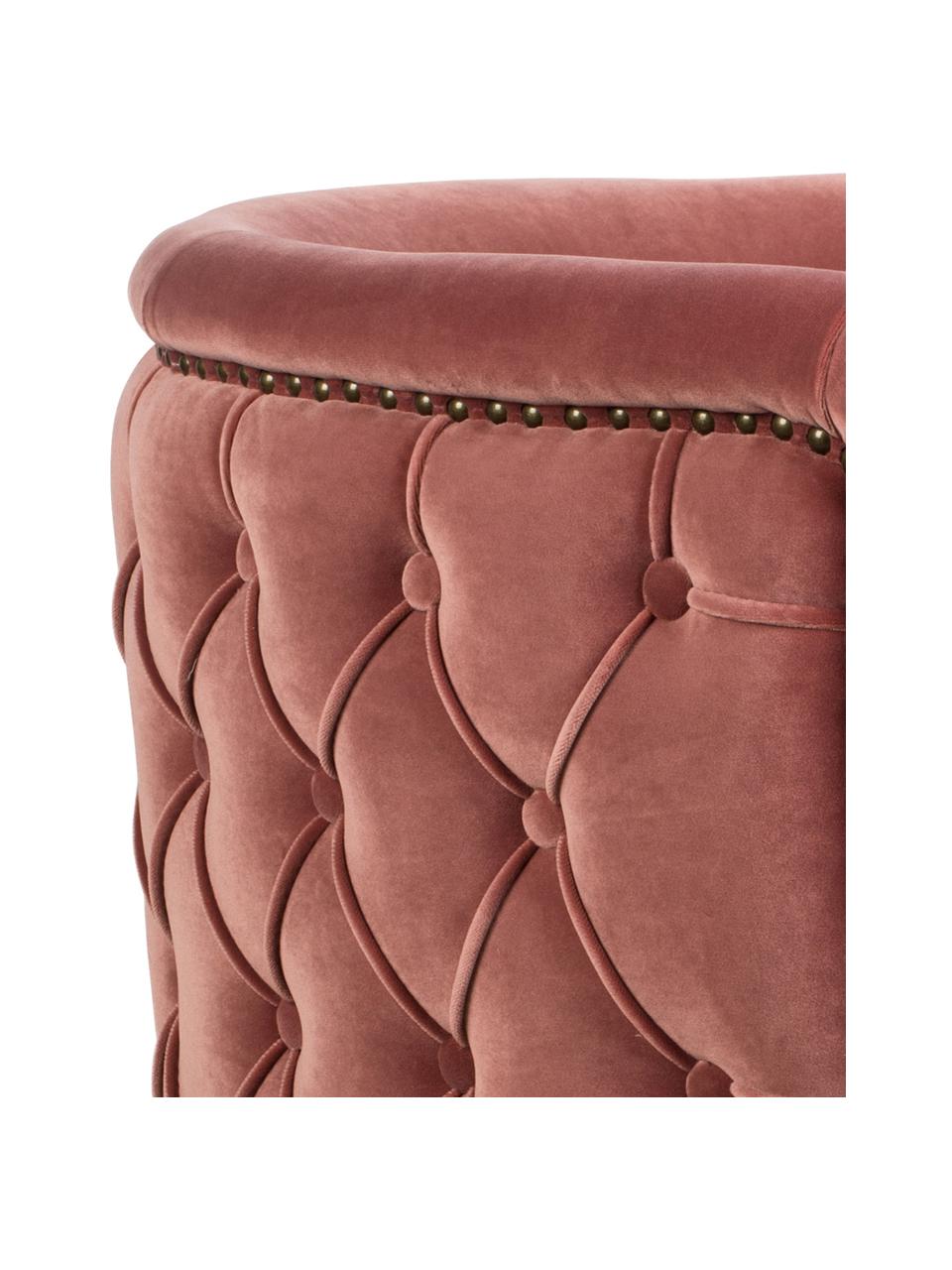 Fauteuil cocktail en velours rose Such A Stud, Velours rose vif