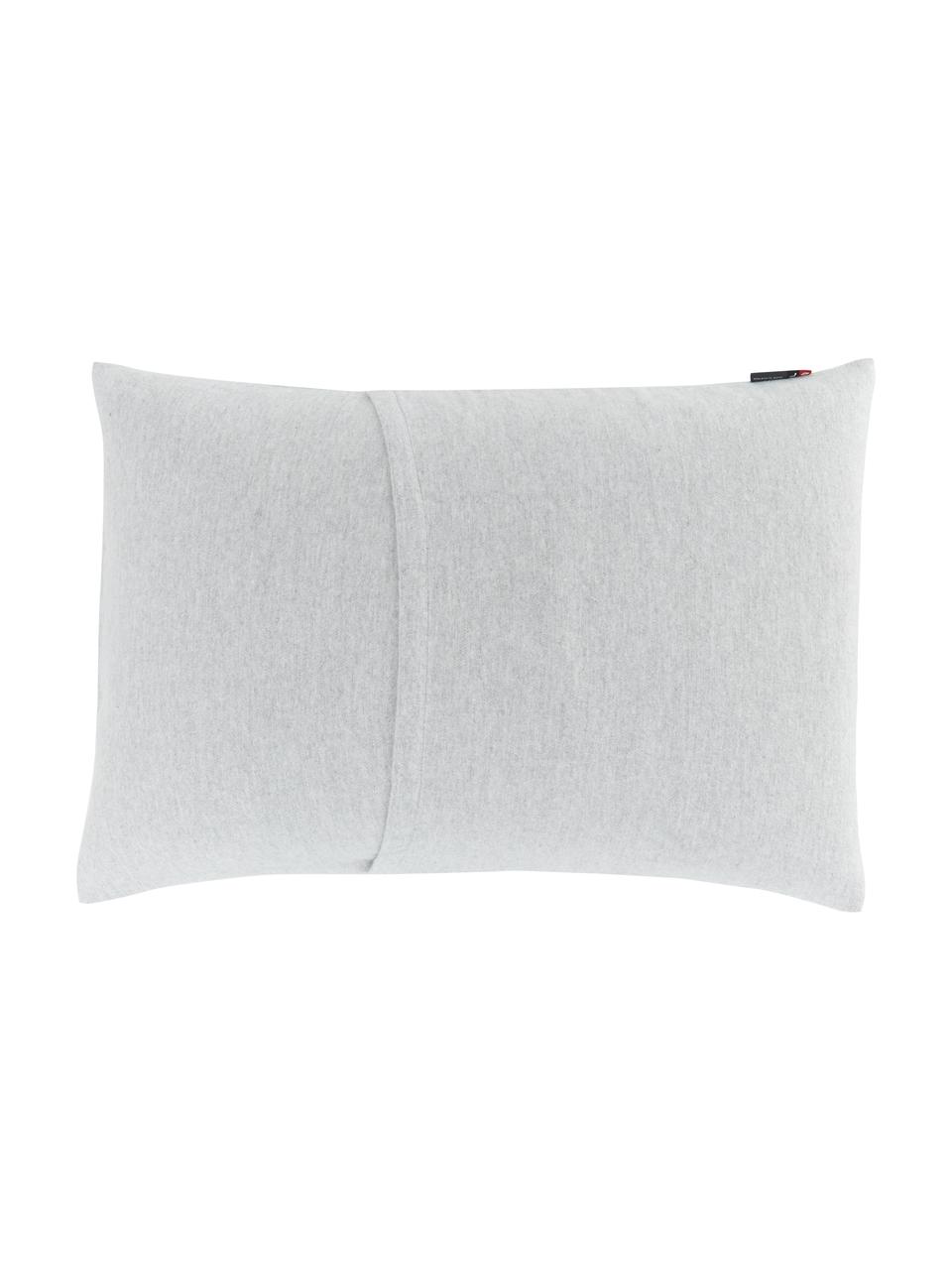 Housse de coussin rectangulaire Silvretta, Gris clair, gris