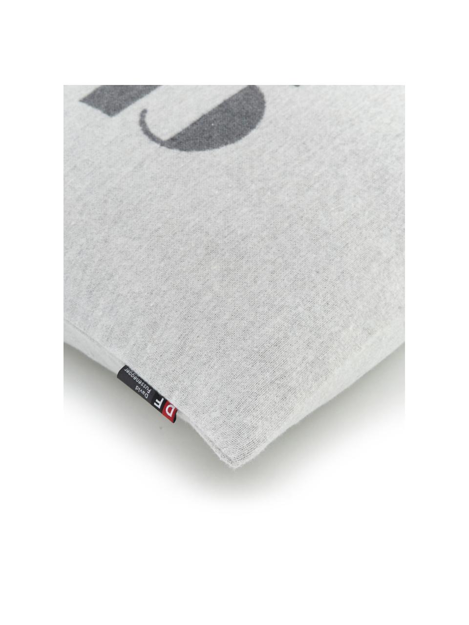 Funda de cojín Silvretta, Tapizado: 85% algodón, 8% viscosa, , Gris claro, gris, An 40 x L 60 cm