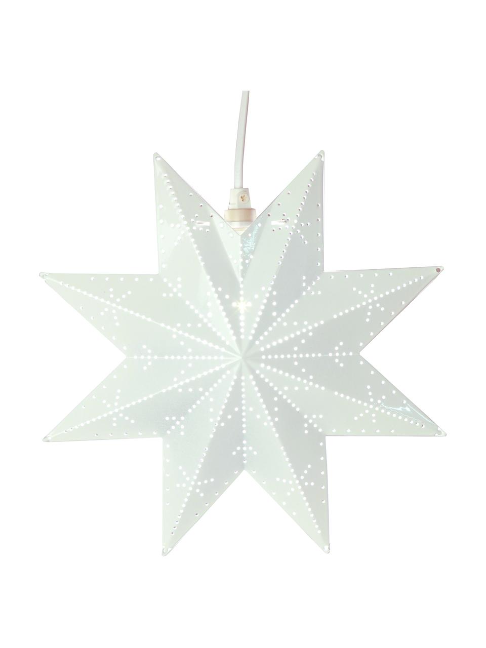 Leuchtstern Karina aus Metall, Weiß, Ø 28 cm