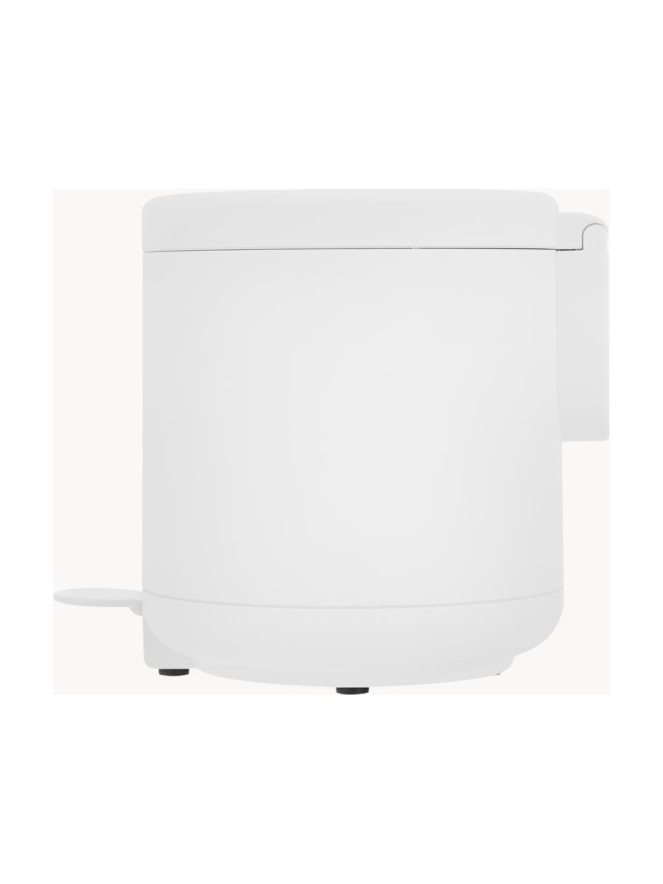 Pattumiera con funzione pedale Ume, Plastica (ABS), Bianco, 4 L