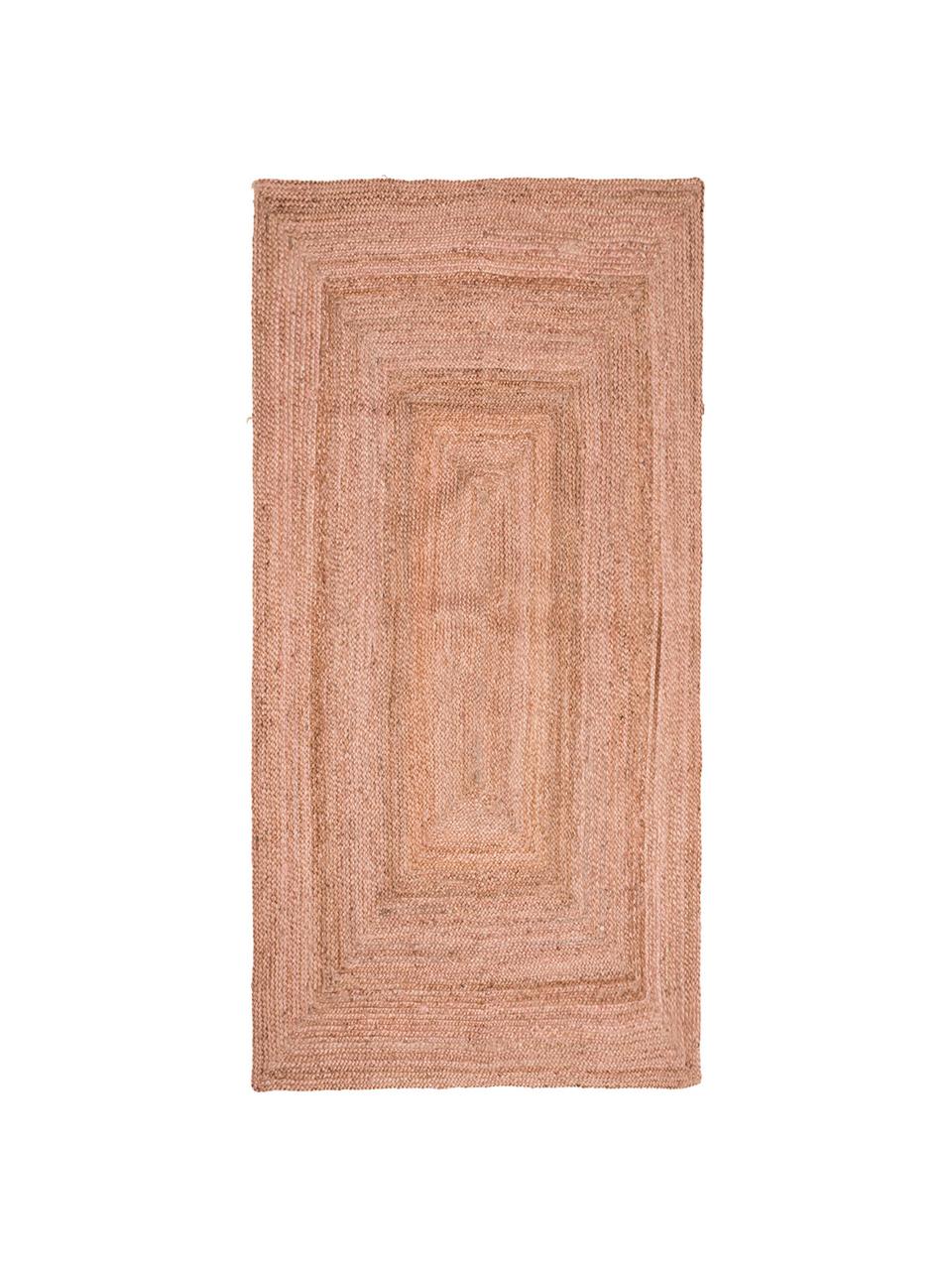 Alfombra de yute Pampas, Yute, Rosa pálido, An 60 x L 120 cm (Tamaño XS)