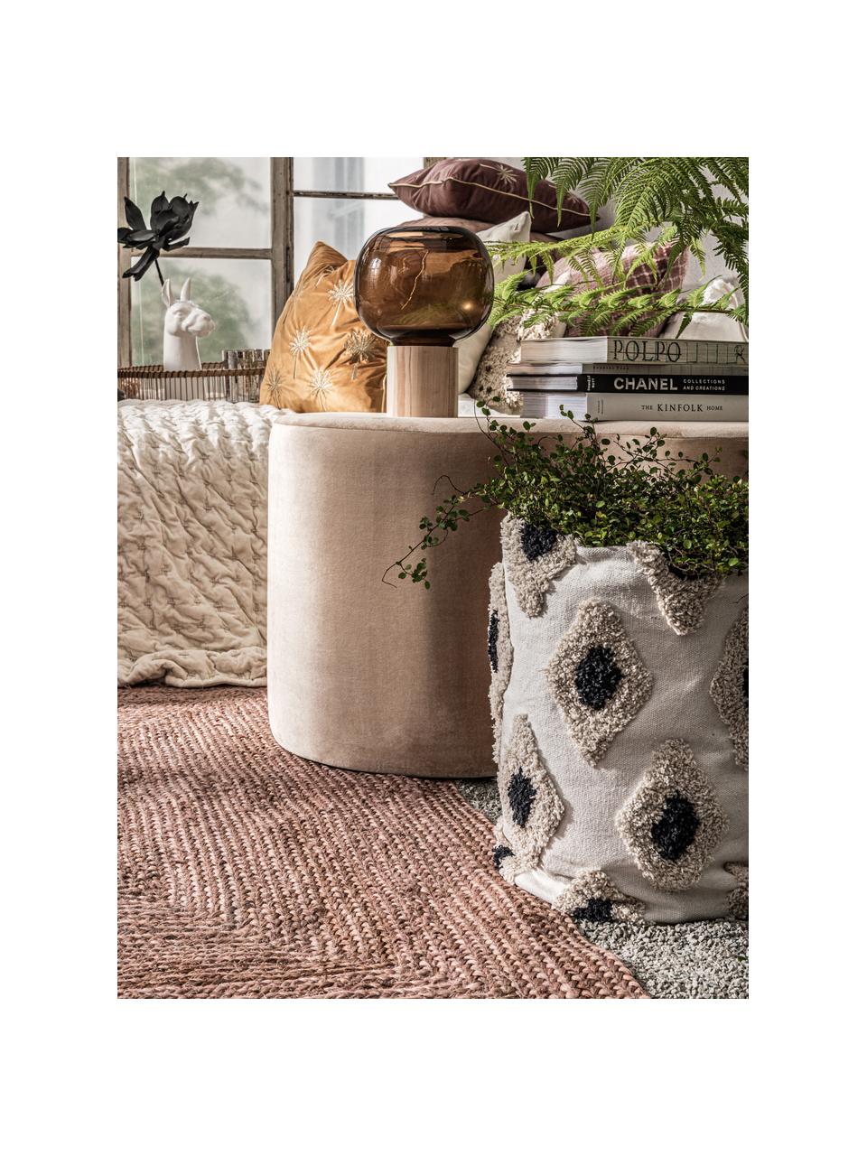 Jute-Teppich Pampas in Hellrosa, 100% Jute, Hellrosa, B 60 x L 120 cm (Grösse XS)